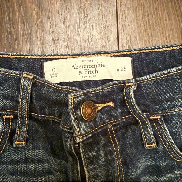 Abercrombie & Fitch Dark Blue Jean Shorts - Picture 3 of 5